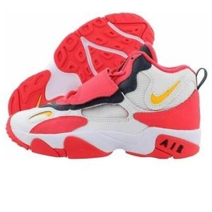 Kids GS Nike Air Speed Turf White/Red Kid Shoes 7Y